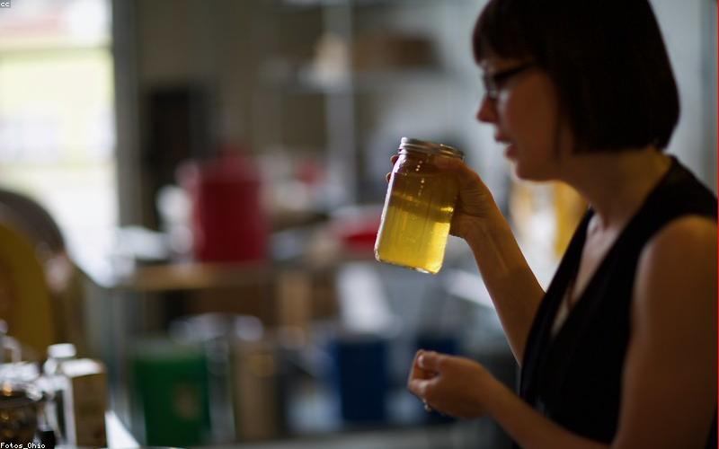 Fresh, vibrant ingredients like tomatoes, ginger, garlic, green chilies, and chicken pieces laid out for Chicken Karahi prep